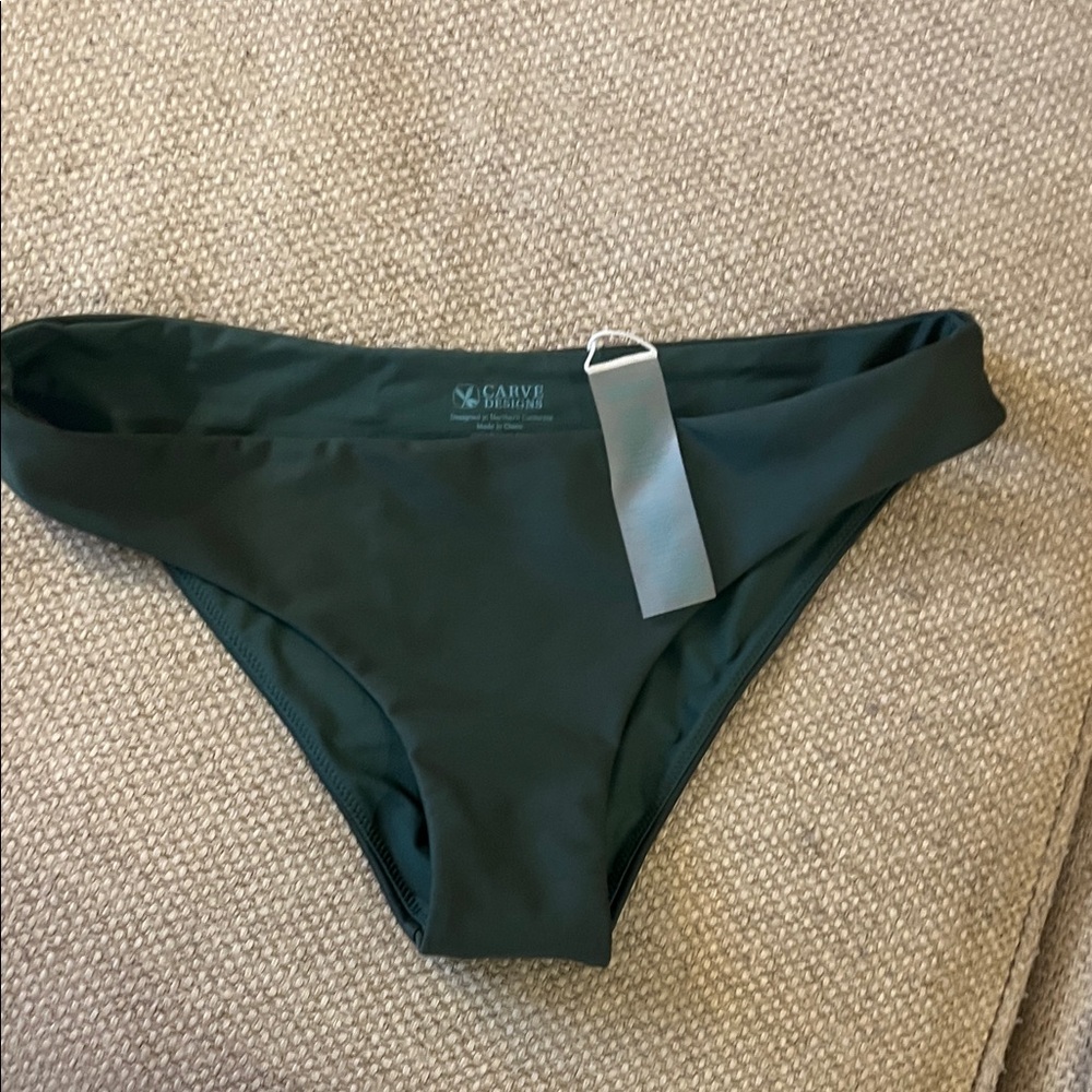 Carve Designs Women's Dark Green Bikini Bottom